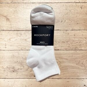 Rockport Mens Quarter Cut Socks NWT 6 pairs